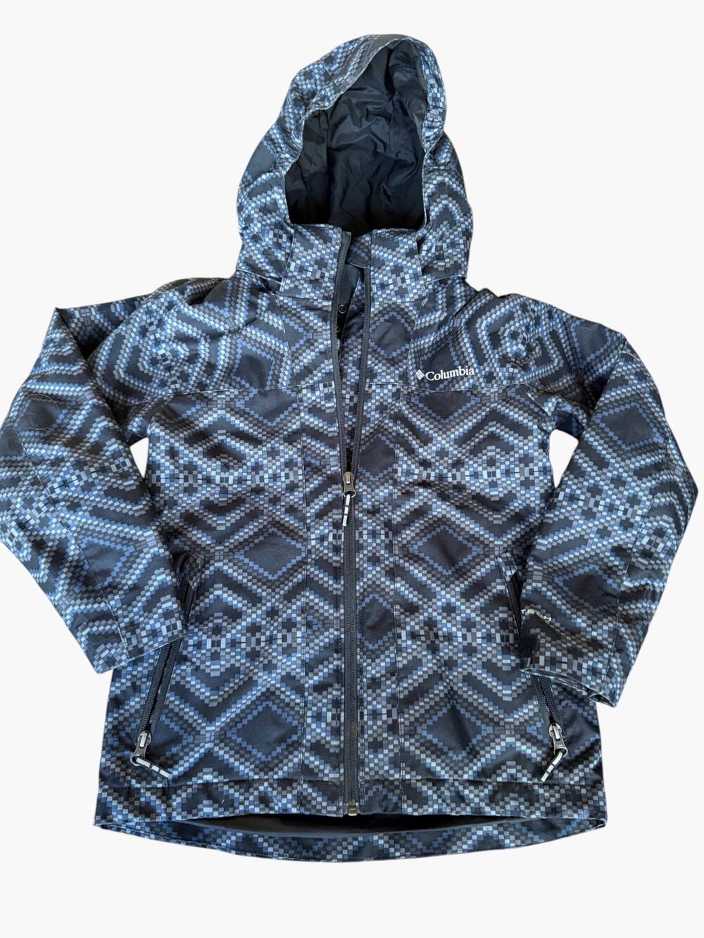 Columbia Omni-Tech Interchange Shell Jacket Boys Hooded Size 7/8